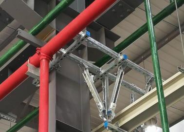 藁城该抗震支架的整体式支吊架结构协调性好